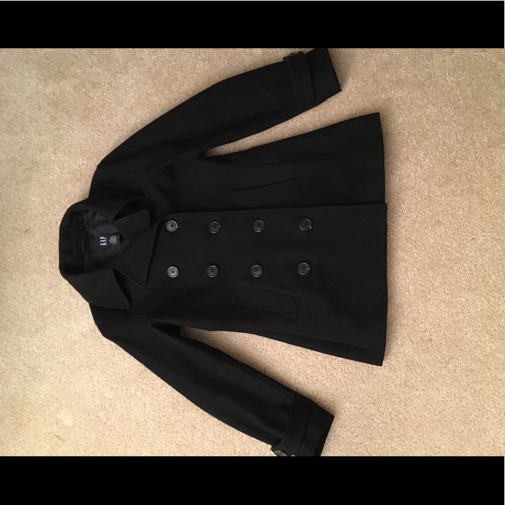 Gap Black Women’s Pea Coat Size Small